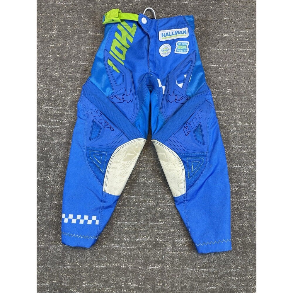 Boys youth Thor Size 18 Riding Pants Motocross Dirt Bike Blue